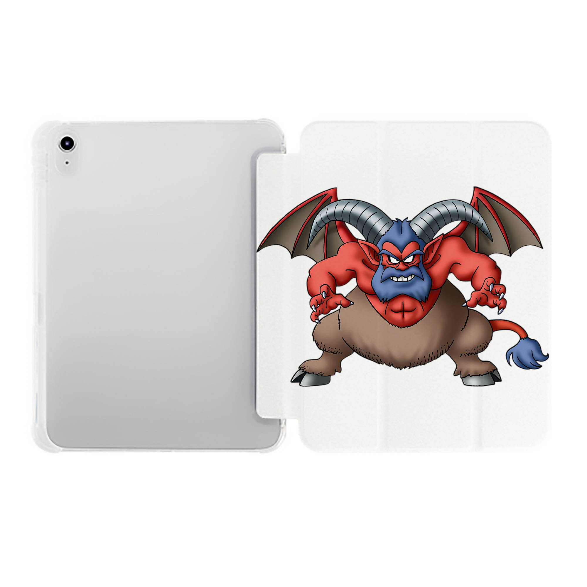 （画像用） ドラゴンクエスト Doragon Kuesuto Dragon Quest IPad ケース ペン収納付き 三つ折りスタンド PUレザー×シリコン 対応機種9.5/10.5/10.9インチ